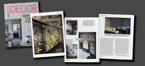 A special on Wall&decò in the March issue of Elle Decor Italia