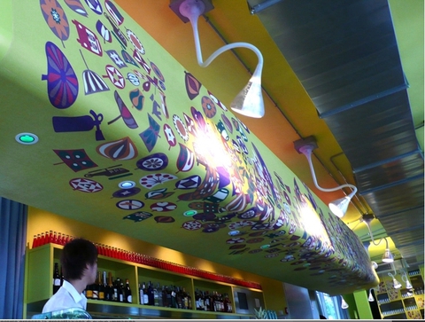 Eine historische Bar in Mailand