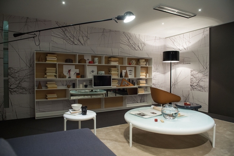 B&B Italia showroom in via Durini refreshes its look for the Milan Design Week.