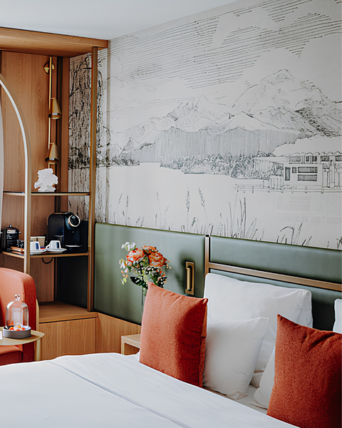 Ameron Lucerne Hotel Flora - Una carta da parati su misura che racconta la storia della città