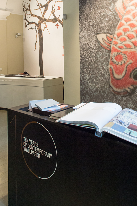 Lo showroom Wall&decò a Milano con la collezione Anniversary