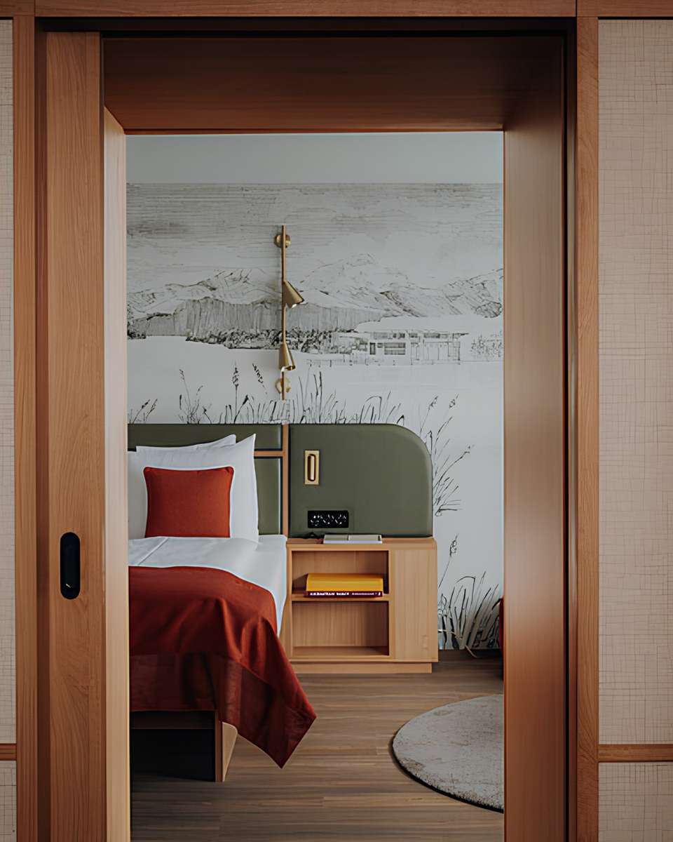 Ameron Lucerne Hotel Flora - A bespoke wallcovering that tells the story of the city