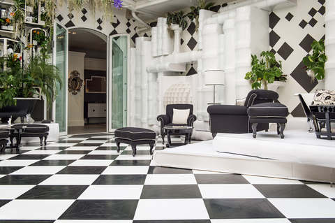 La carta da parati Wall&decò per il nuovo showroom Devon & Devon