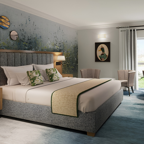Wallpaper as atmosphere: Wall&decò for The Runnymede on Thames